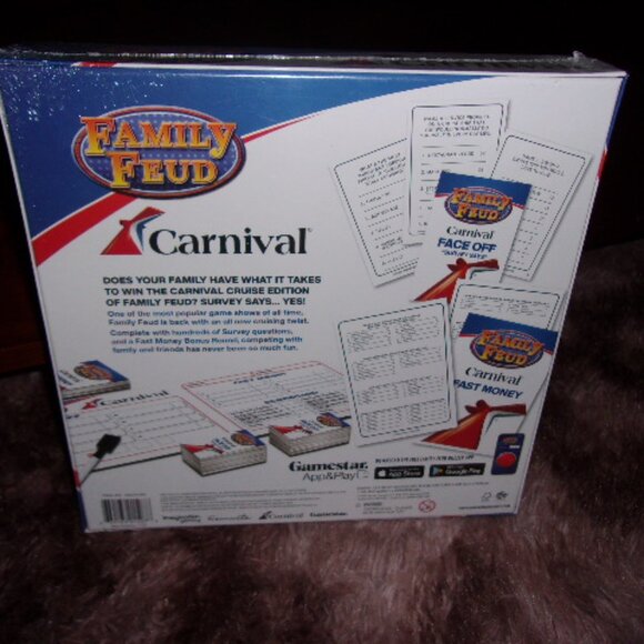 CARNIVAL CRUISE Edition Family Feud Board Game 2020 BRAND NEW SEALED Fun Ship - Picture 2 of 2